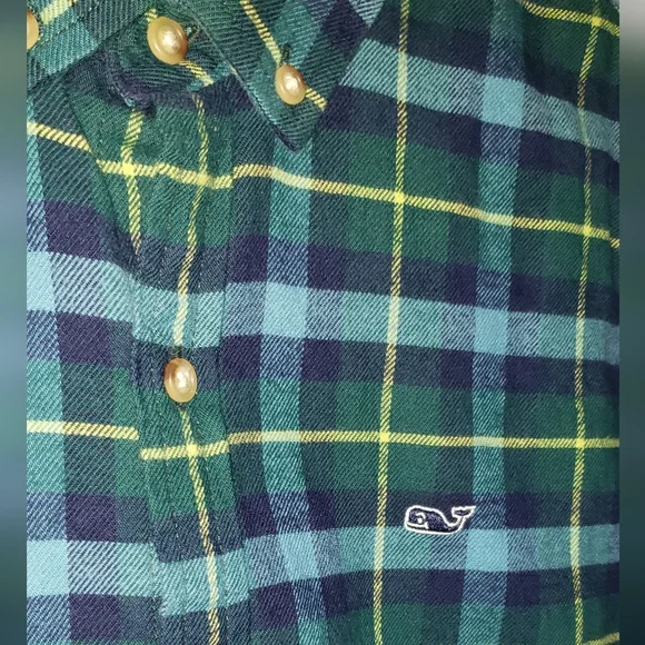Vineyard Vines | Stretch Flannel Plaid Shirt - Picture 3 of 6
